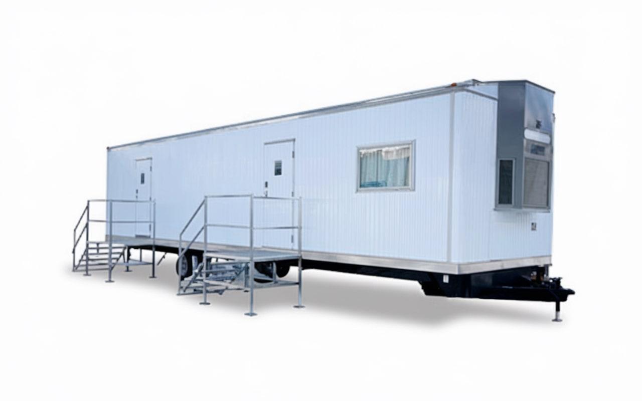 our office trailers are equipped with heating and cooling systems for added comfort